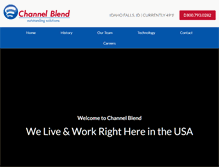 Tablet Screenshot of channelblend.com
